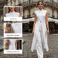 📢57 % DE RÉDUCTION !! ⏰💃 Ensemble 2 Pièces Haut & Pantalon Fendus Asymétriques – Sans Manches, Respirant & Look Instantanément Chic ! ✨👗