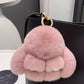 📢 60% DE RÉDUCTION !! ⏰ Pendentif Porte-clés en Lapin Peluche🧸– Ultra-Doux, 8 Couleurs & Design Craquant 🐰