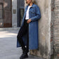 📢📢60 % de réduction !!⏰LIVRAISON GRATUITE⏰Manteau long en denim boutonné pour femme