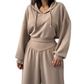 📢📢54 % de réduction !! ⏰Ensemble sweat à capuche court et pantalon large pour femme💃