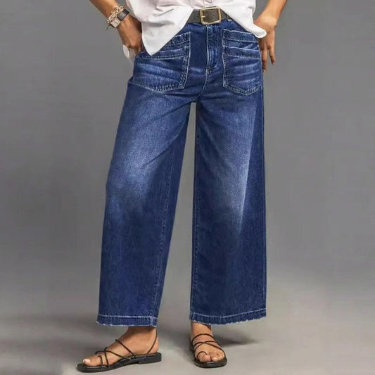 🎉 50% DE RÉDUCTION! 👖 NOUVELLE SILHOUETTE 2026 – JEAN DÉCONTRACTÉ À JAMBES ÉVASÉES, FLATTEUR POUR TOUTES