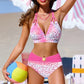💃DERNIER JOUR 56 % DE RÉDUCTION !!✨Bikini sexy à imprimé et bretelles nouées dans le cou🔥