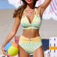 💃DERNIER JOUR 56 % DE RÉDUCTION !!✨Bikini sexy à imprimé et bretelles nouées dans le cou🔥