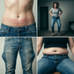 📢📢57 % DE RÉDUCTION !!!⏰Jean droit court rétro pour femme👖
