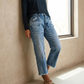 📢📢57 % DE RÉDUCTION !!!⏰Jean droit court rétro pour femme👖