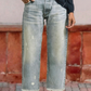 📢📢57 % DE RÉDUCTION !!!⏰Jean droit court rétro pour femme👖