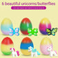 💎 54% DE RÉDUCTION ! 💎🦄Lot de 6 Œufs Magiques à Faire Éclore – Dinosaures, Licornes & Papillons | Jouet Éducatif STEM pour Enfants 🌈🥚
