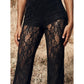 💎 60% DE RÉDUCTION ! 💎💃 Pantalon Évasé en Dentelle, Taille Haute & Doublure Intégrée – Style Boho-Chic & Silhouette Allongée 🌸👖