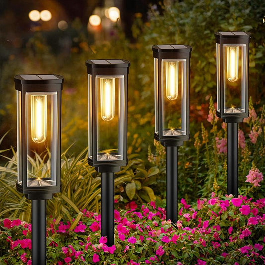 💎 57% DE RÉDUCTION ! 💎 Lampes Solaires d’Allée avec Filament – Design Rétro, IP65 Étanche & 14h d’Autonomie ☀️💡