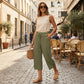 💐52% DE RÉDUCTION ! Pantalon Large à Côtes Taille Haute – Flatteur & Tendance 👗✨【Offre Flash】