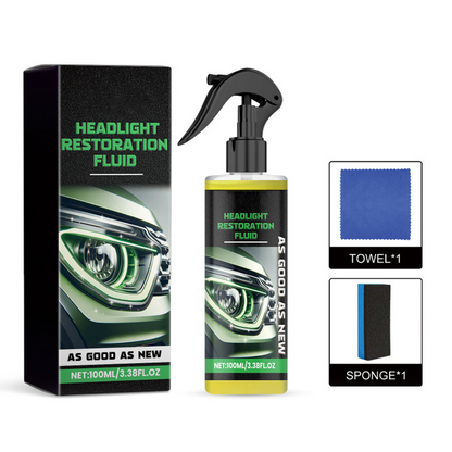 📢📢50 % DE RÉDUCTION !!⏰ Fluide de Restauration de Phares – Anti-Jaunissement, Revêtement Cristallin & Application Express  🚗✨