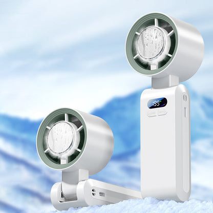 ❄️💨 51 % de réduction sur un ventilateur portable avec refroidisseur à glace⚡🥶 Ventilateur brumisateur personnel pour les sports de plein air, les voyages et la salle de sport | Rechargeable, 3 vitesses, rafraîchissement instantané