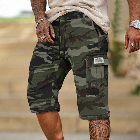 💎 53% DE RÉDUCTION ! 💎 Short Cargo Camouflage pour Homme – Multipoches, Taille Réglable & Tissu Respirant 🌿🩳