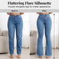 👖 51 % DE RÉDUCTION ! 💙 Jean stretch taille haute évasé pour femme – Coupe confortable, style rétro et tissu extensible 🌸