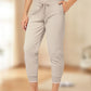 💎 50% DE RÉDUCTION ! 💎 Pantalon de Jogging 3/4 Taille Haute – Coupe Slim, Cordon Ajustable & Poches Pratiques (6 Couleurs, S–3XL) 👖🌸