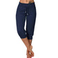 💎 50% DE RÉDUCTION ! 💎 Pantalon de Jogging 3/4 Taille Haute – Coupe Slim, Cordon Ajustable & Poches Pratiques (6 Couleurs, S–3XL) 👖🌸
