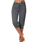 💎 50% DE RÉDUCTION ! 💎 Pantalon de Jogging 3/4 Taille Haute – Coupe Slim, Cordon Ajustable & Poches Pratiques (6 Couleurs, S–3XL) 👖🌸