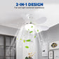 🌬️🏠 DERNIER JOUR 55% ! Ventilateur Plafond 2-en-1 avec LED – 3 Couleurs de Lumière, 4 Vitesses, Télécommande, Installation Facile, Parfait pour Petites Pièces 💡
