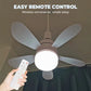 🌬️🏠 DERNIER JOUR 55% ! Ventilateur Plafond 2-en-1 avec LED – 3 Couleurs de Lumière, 4 Vitesses, Télécommande, Installation Facile, Parfait pour Petites Pièces 💡