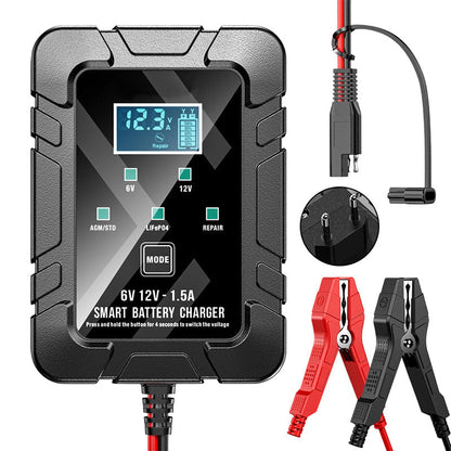 🔥Offre à durée limitée : 55% de réduction🔥 Chargeur de batterie automatique 1,5 A, 6 V et 12 V