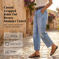 👖 PROMO LIMITÉE 50% DE RÉDUCTION ! ✨ Jean Droit Court Femme – Taille Haute, Large Jambe, Délavé ✨