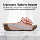 👡 55 % de réduction + livraison gratuite🎀 Sandales Compensées à Bout Ouvert & Nœud Papillon pour Femmes – Élégantes, Confortables & Parfaites pour l'Été ☀️