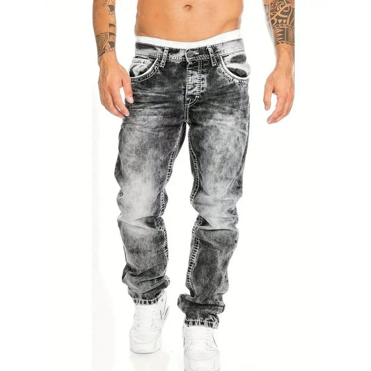 👖 60% DE RÉDUCTION! 🔥 Jean en Denim Extensible Créatif pour Hommes – Style Minimaliste, Coupe Moderne & Parfait pour l'Été 💙