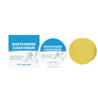 ⏳Prix spécial à durée limitée : 8,99 €!!🧼Crème nettoyante sans rinçage pour chaussures et cuir - Détachant avec éponge
