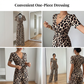 👗 50 % DE RÉDUCTION ! 🐆 Combinaison à imprimé léopard, encolure en V et jambes larges – Élégante, ajustée et parfaite pour un look tendance 🌸