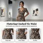 👗 50 % DE RÉDUCTION ! 🐆 Combinaison à imprimé léopard, encolure en V et jambes larges – Élégante, ajustée et parfaite pour un look tendance 🌸