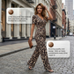 👗 50 % DE RÉDUCTION ! 🐆 Combinaison à imprimé léopard, encolure en V et jambes larges – Élégante, ajustée et parfaite pour un look tendance 🌸