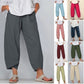 💎 -56% SUR LE PANTALON FEMME COTON & LIN ! 💎💃Coupe Large, Taille Élastiquée & Respirant pour un Été Stylé