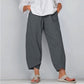 💎 -56% SUR LE PANTALON FEMME COTON & LIN ! 💎💃Coupe Large, Taille Élastiquée & Respirant pour un Été Stylé