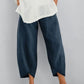 💎 -56% SUR LE PANTALON FEMME COTON & LIN ! 💎💃Coupe Large, Taille Élastiquée & Respirant pour un Été Stylé