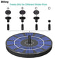 💧60 % DE RÉDUCTION EN CE MOMENT ! ☀️ Pompe solaire pour fontaine et bain d'oiseaux – Panneau solaire de 1,4 W, 4 buses et pompe submersible pour étang, jardin et piscine 🐦