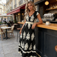 🎑55 % de réduction ✨Robe longue fluide à col en V et imprimé baroque pour femme