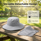 🧢 53% DE RÉDUCTION! 🎣 Chapeau de Pêcheur Respirant avec Masque Facial Détachable – Protection UPF 50+, Léger & Idéal Pour Les Activités en Plein Air 🛡️