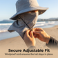 🧢 53% DE RÉDUCTION! 🎣 Chapeau de Pêcheur Respirant avec Masque Facial Détachable – Protection UPF 50+, Léger & Idéal Pour Les Activités en Plein Air 🛡️