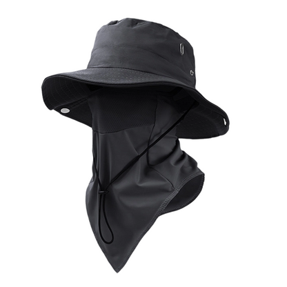 🧢 53% DE RÉDUCTION! 🎣 Chapeau de Pêcheur Respirant avec Masque Facial Détachable – Protection UPF 50+, Léger & Idéal Pour Les Activités en Plein Air 🛡️