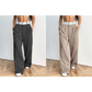 Pantalon large et élégant 💃 Ceinture bicolore + taille haute ✨ Parfait pour le travail ou le shopping 👜