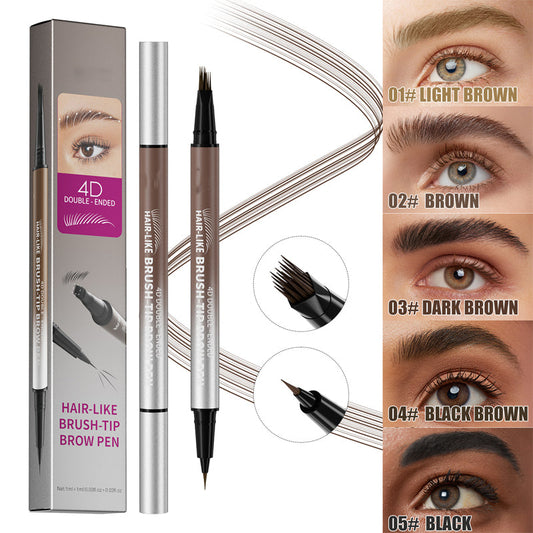 ✨Offre promotionnelle :Plus on achète, plus on reçoit🔥Stylo à sourcils liquide imperméable 2-en-1