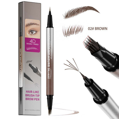✨Offre promotionnelle :Plus on achète, plus on reçoit🔥Stylo à sourcils liquide imperméable 2-en-1