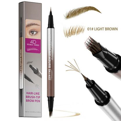 ✨Offre promotionnelle :Plus on achète, plus on reçoit🔥Stylo à sourcils liquide imperméable 2-en-1