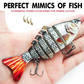 🎣 61% DE RÉDUCTION! 🐟 Leurre de Pêche Natatoire Bionique Multi-Segmenté – Mouvement Réaliste, Design Attractif & Idéal Pour Capturer Les Gros Poissons 🌊