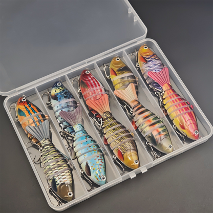 🎣 61% DE RÉDUCTION! 🐟 Leurre de Pêche Natatoire Bionique Multi-Segmenté – Mouvement Réaliste, Design Attractif & Idéal Pour Capturer Les Gros Poissons 🌊