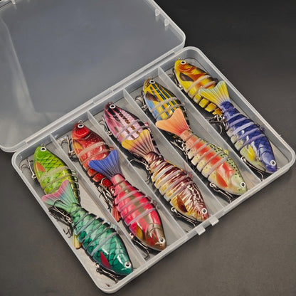 🎣 61% DE RÉDUCTION! 🐟 Leurre de Pêche Natatoire Bionique Multi-Segmenté – Mouvement Réaliste, Design Attractif & Idéal Pour Capturer Les Gros Poissons 🌊