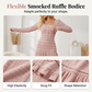 💐60 % de réduction + livraison gratuite🌺Robe Longue à Volants – Corsage Froncé & Encolure Carrée🌺💎【Édition Limitée】