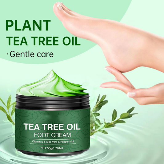 💎Promotion de 50 % sur les nouveautés 2026 —✨Crème hydratante apaisante pour les pieds à l'aloe vera et à l'arbre à thé