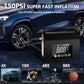🔋57 % de réduction + livraison gratuite🔥🚗Démarreur de voiture portable avec compresseur d'air, démarreur de batterie de voiture 4000 A