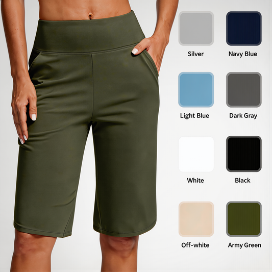 ⏰Dernier jour de vente : 57% de réduction 🔥 Shorts de yoga taille haute pour femmes avec poches
